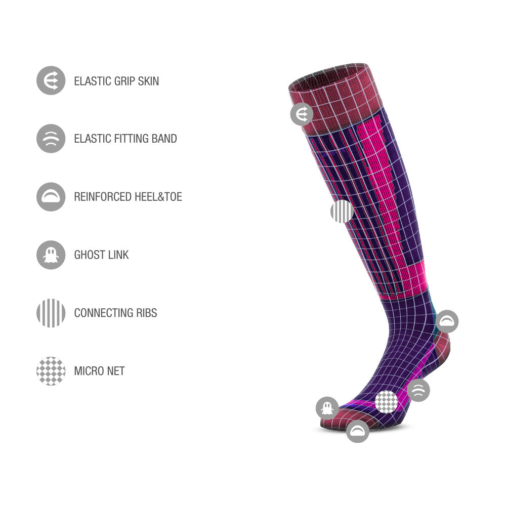 SKI RACING FIR-INFRARED SKI SOCKS (ULTRA THIN)
