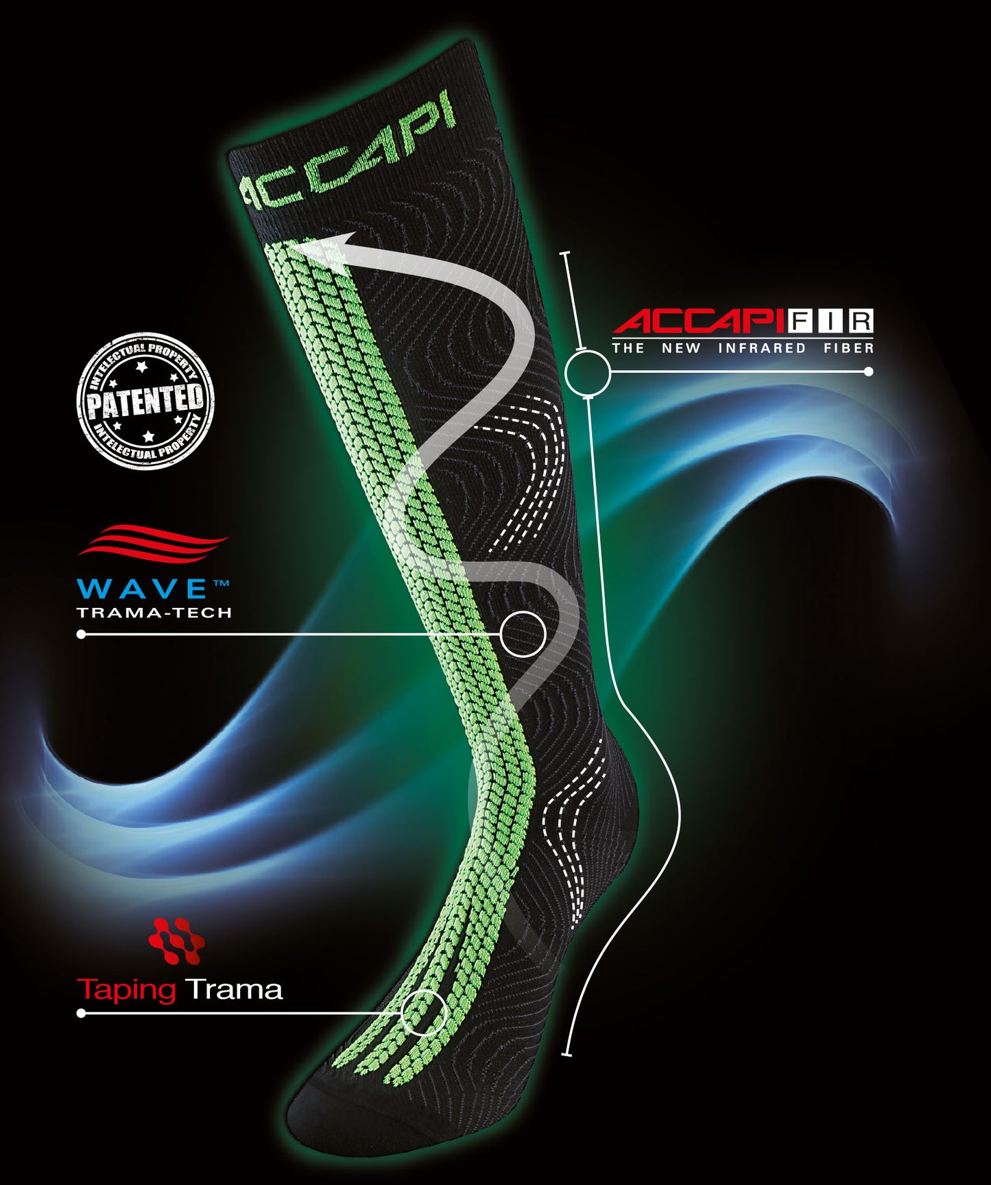 ENERGY WAVE TIBIAL SUPPORT SOCKS
