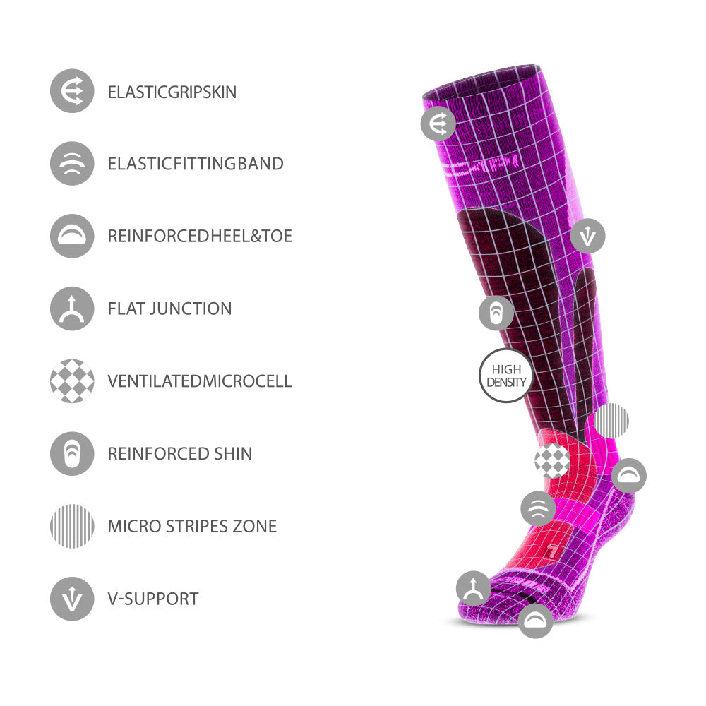 MERINO WOOL FIR-INFRARED SKI SOCKS