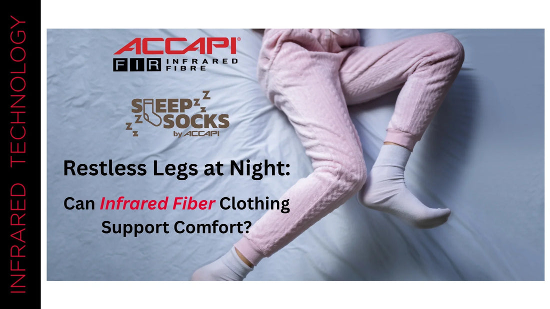 Restless leg syndrome infrared fiber clothing