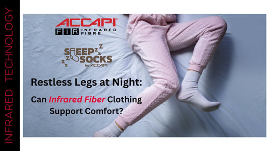 Restless leg syndrome infrared fiber clothing