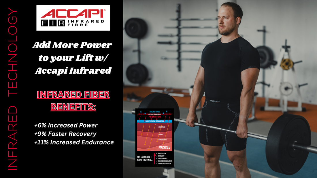accapi infrared fiber health power for an extra 6% power to your lift