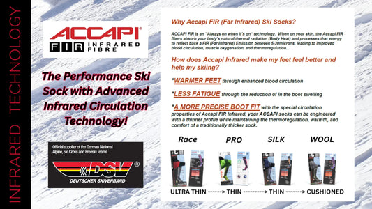 Comfortable Feet = Longer Ski Days: Infrared Ski Socks and Circulation