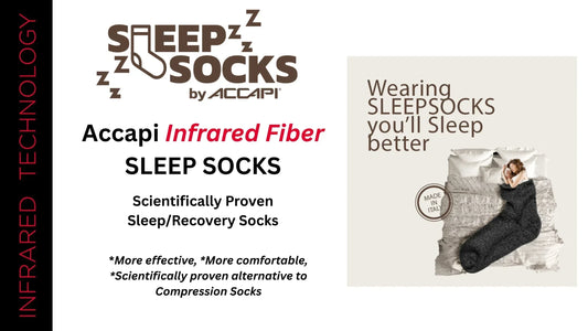 Infrared sleep socks v compression socks
