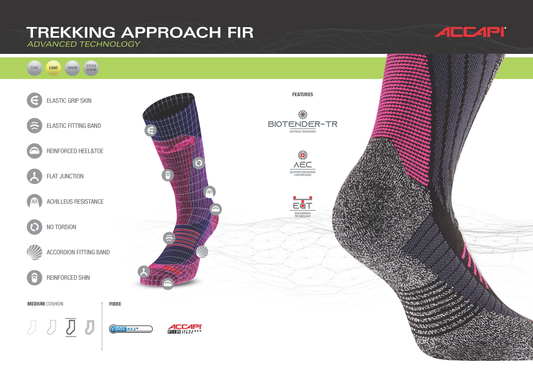 UNISEX TREKKING APPROACH FIR-INFRARED SOCKS