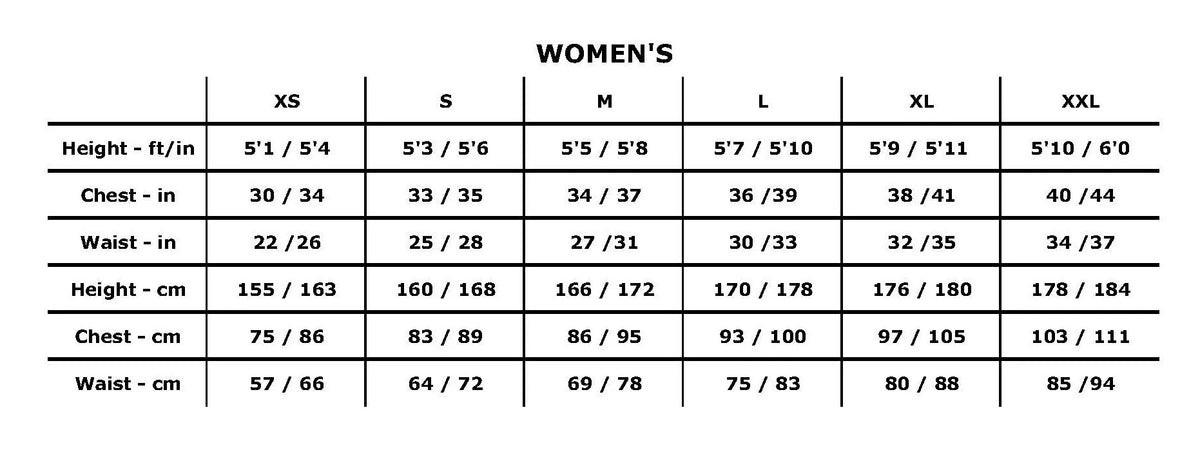 Health Power Women's Size chart tights shorts